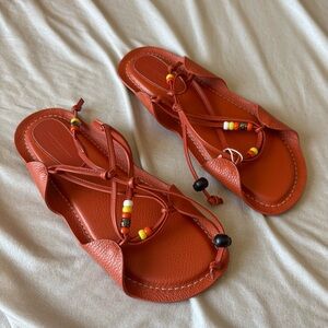 Marni x No Vacancy Inn - Summer 2023 Beaded Drawstring Sandals - IT 41 - US 11